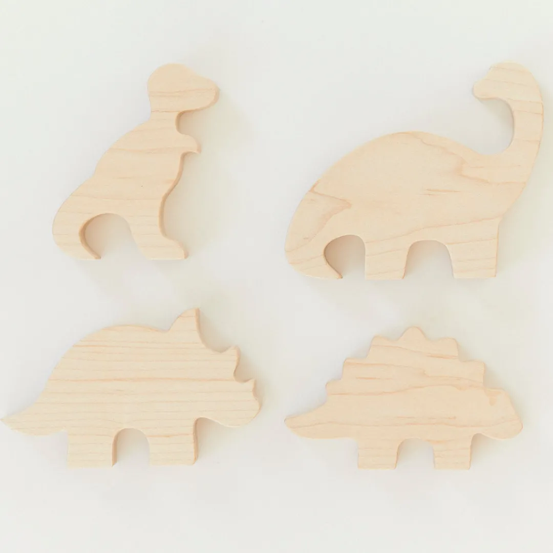 Sarah's Silks Complete Wooden Dinosaur Set Online
