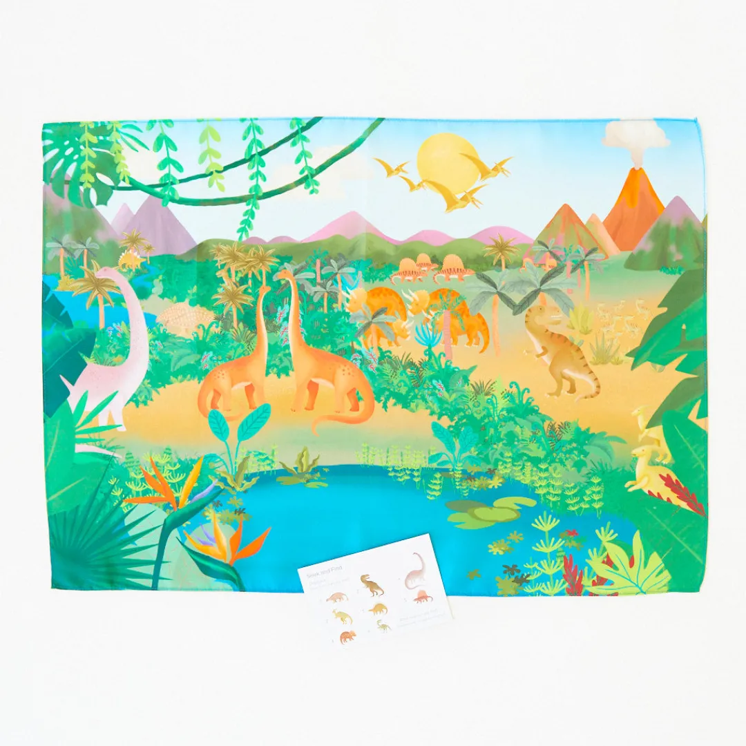 Sarah's Silks Dinosaur Land Seek & Find Playsilk Shop
