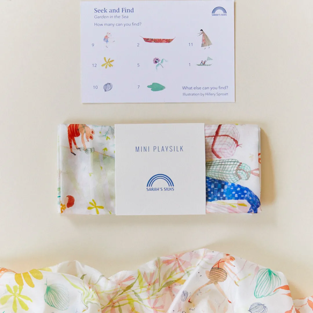 Sarah's Silks Garden In The Sea Seek & Find Playsilk Best Sale