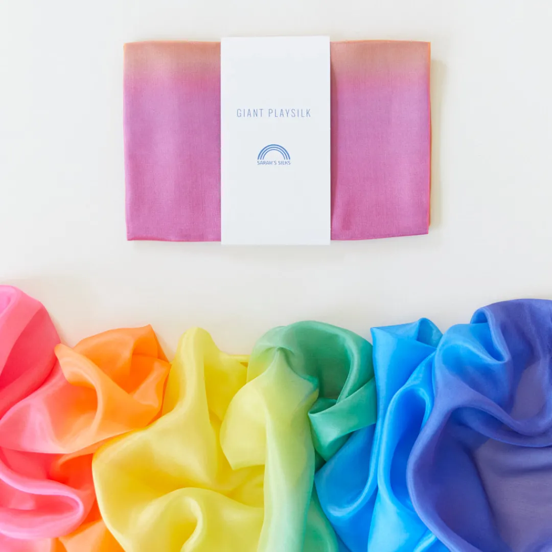 Sarah's Silks Giant Rainbow Playsilk Best