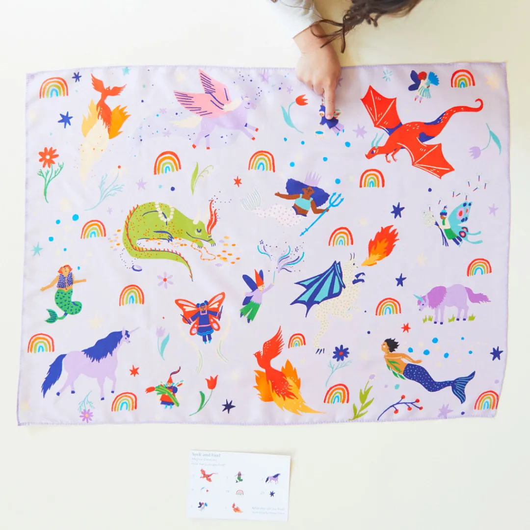 Sarah's Silks Magical Creatures Seek & Find Playsilk Cheap