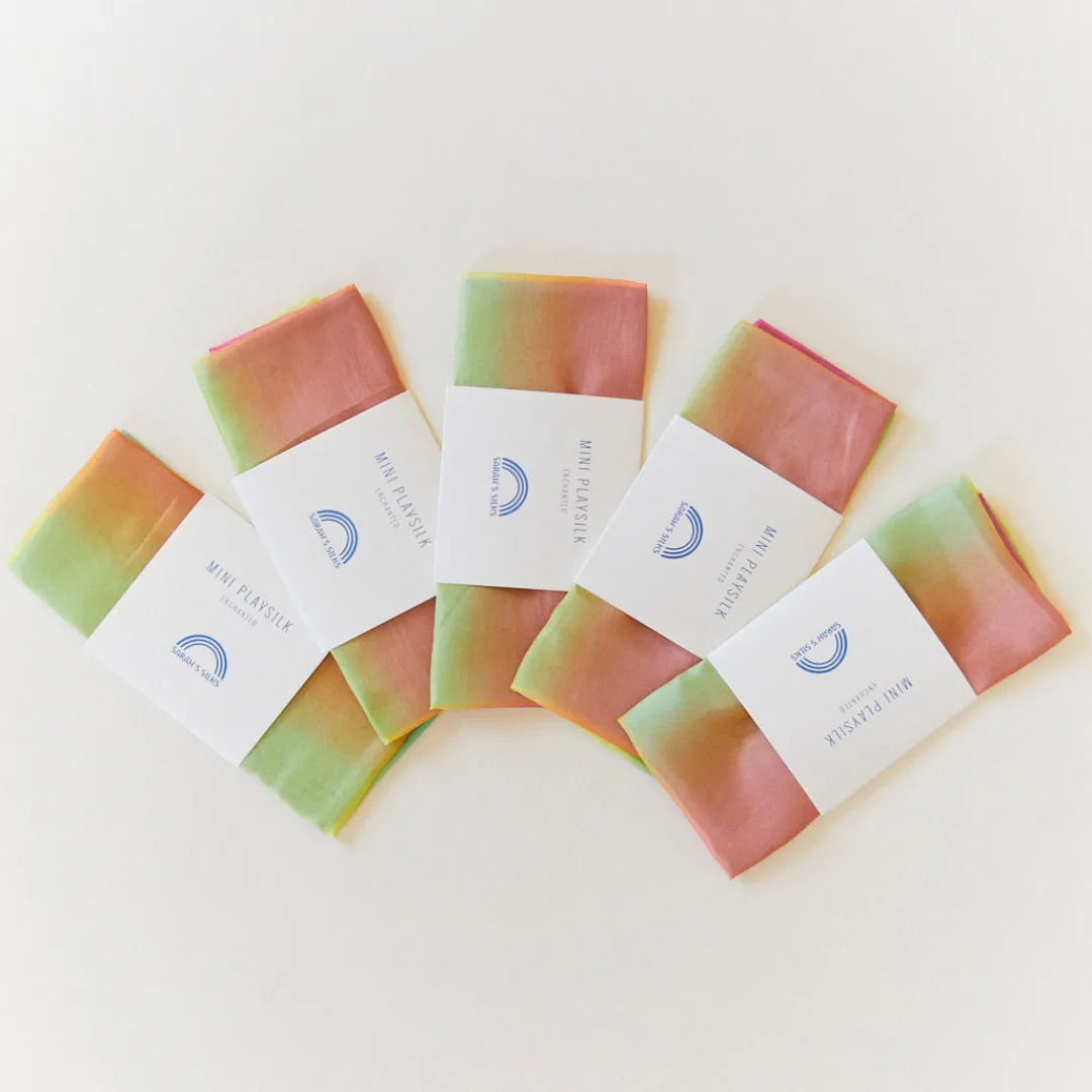 Sarah's Silks Mini Rainbow Playsilk Party Favor Pack Best