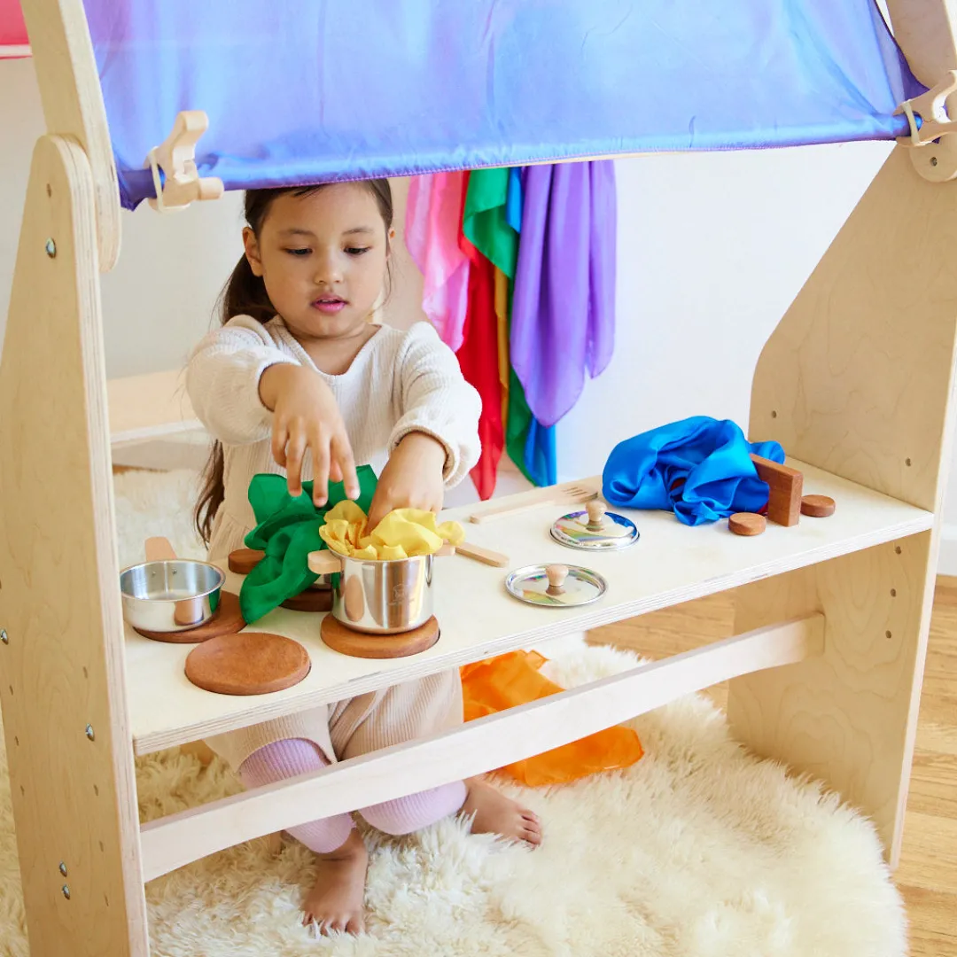 Sarah's Silks Play Kitchen Shelf Fashion