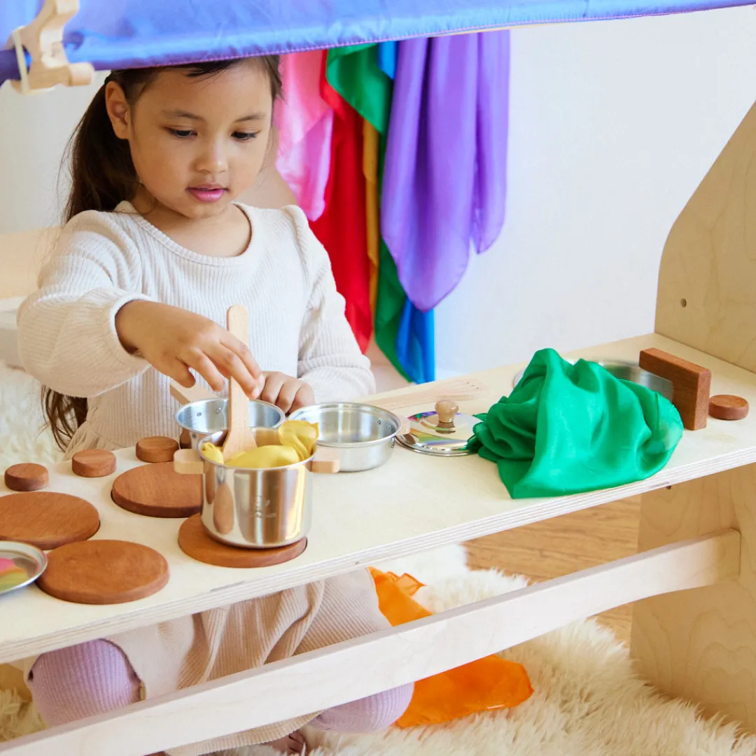 Sarah's Silks Play Kitchen Shelf Fashion