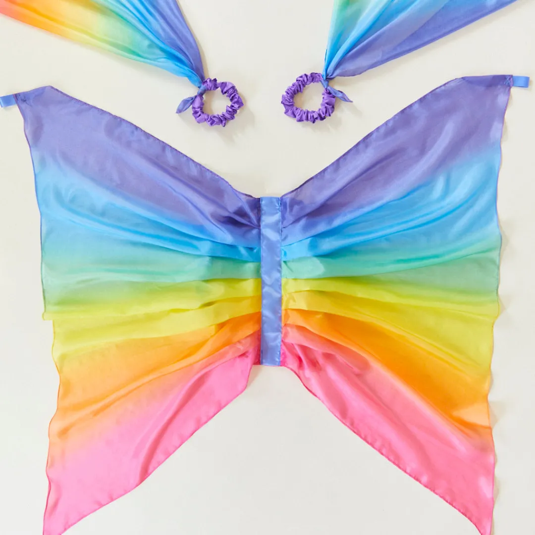 Sarah's Silks Rainbow Fairy Dress-up Set New