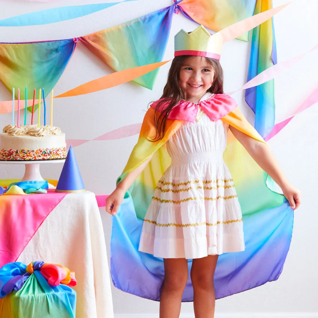 Sarah's Silks Rainbow King/Queen Costume New