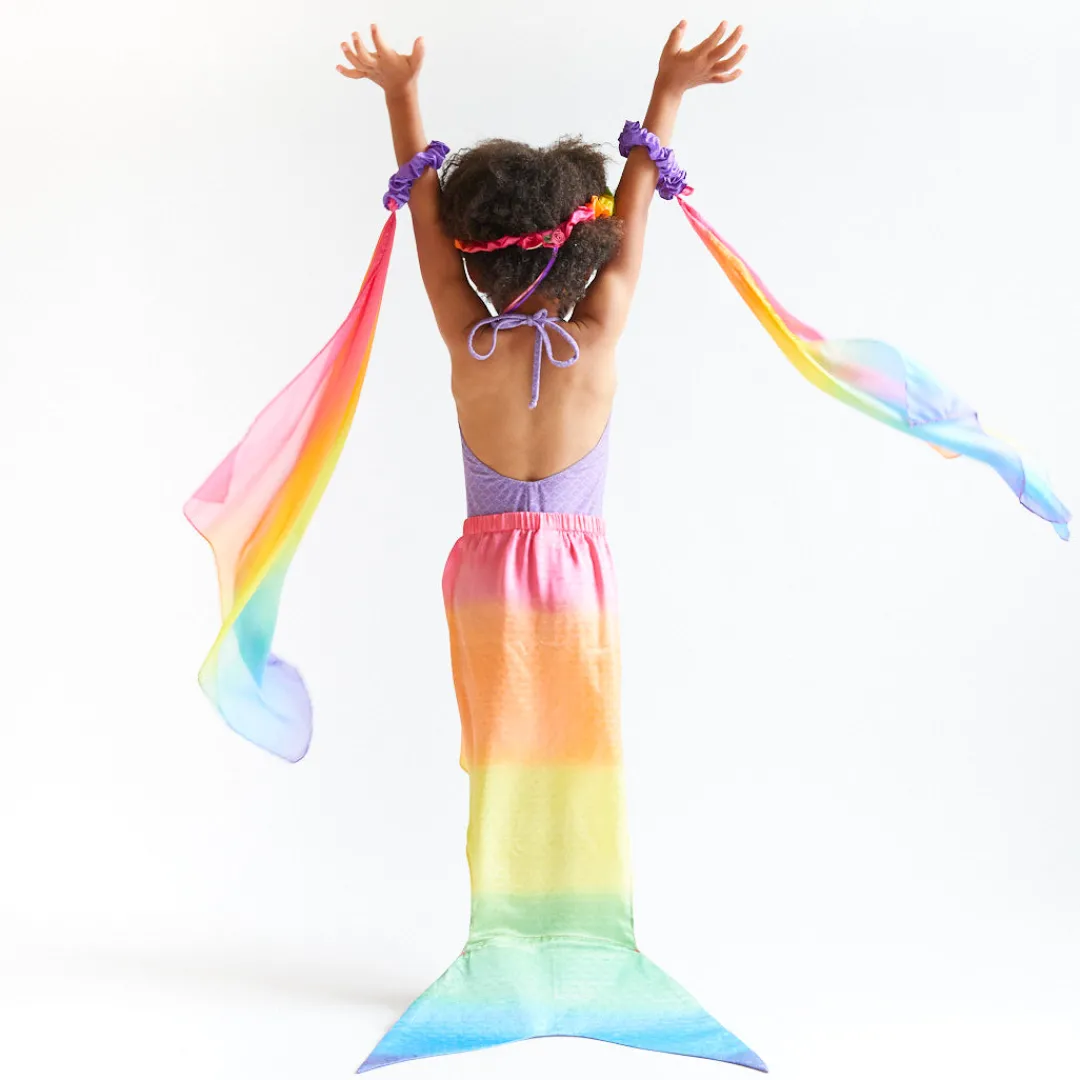 Sarah's Silks Rainbow Mermaid Tail Large Shop