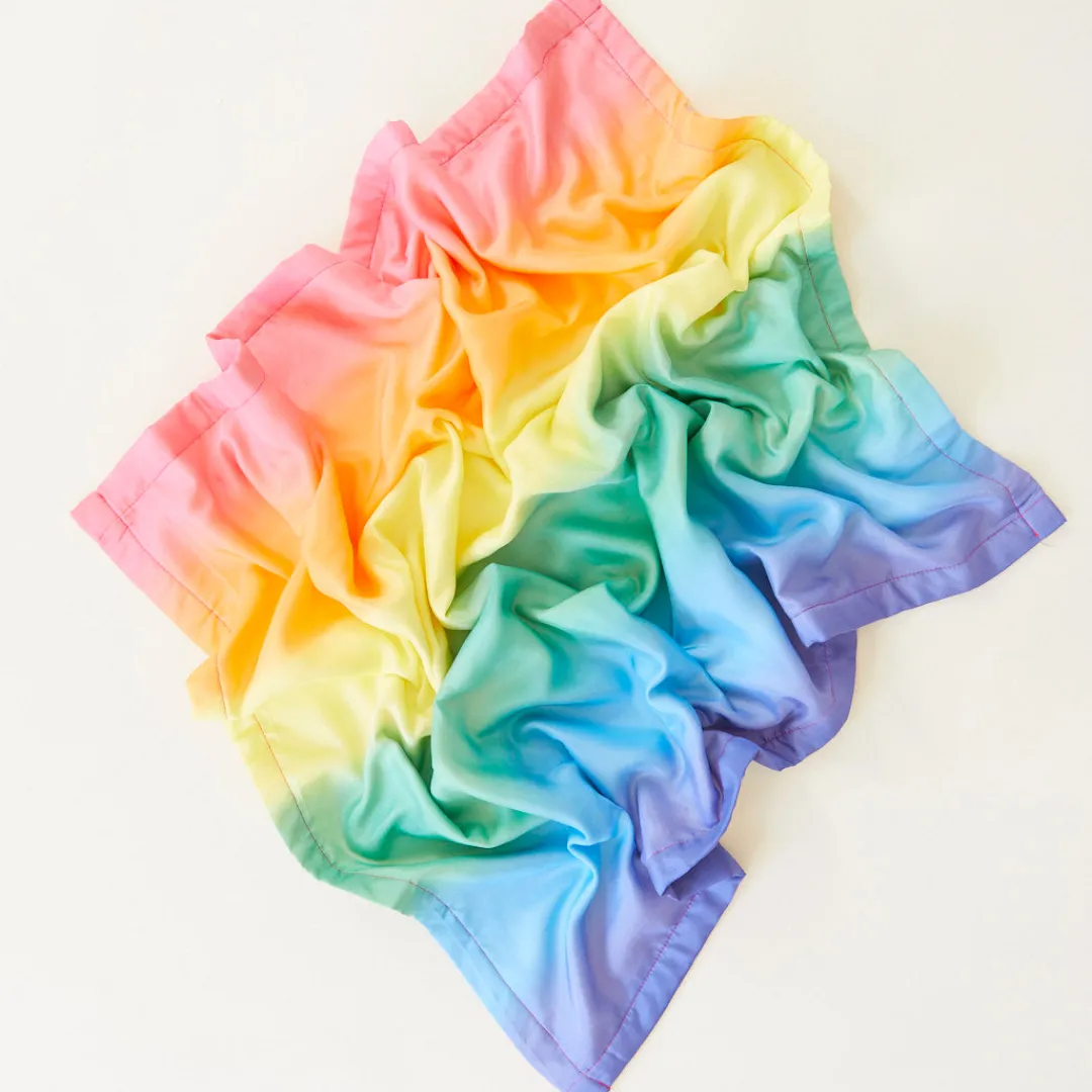 rainbow_silk_baby_blanket_2.webp Sarah's Silks Rainbow Silk Baby Blanket Best