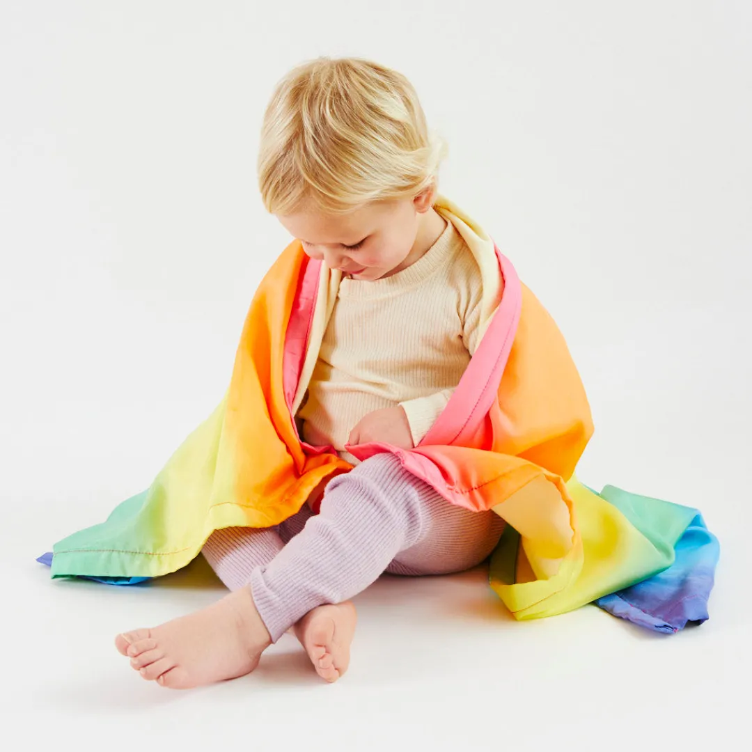 rainbow_silk_baby_blanket_5.webp Sarah's Silks Rainbow Silk Baby Blanket Best