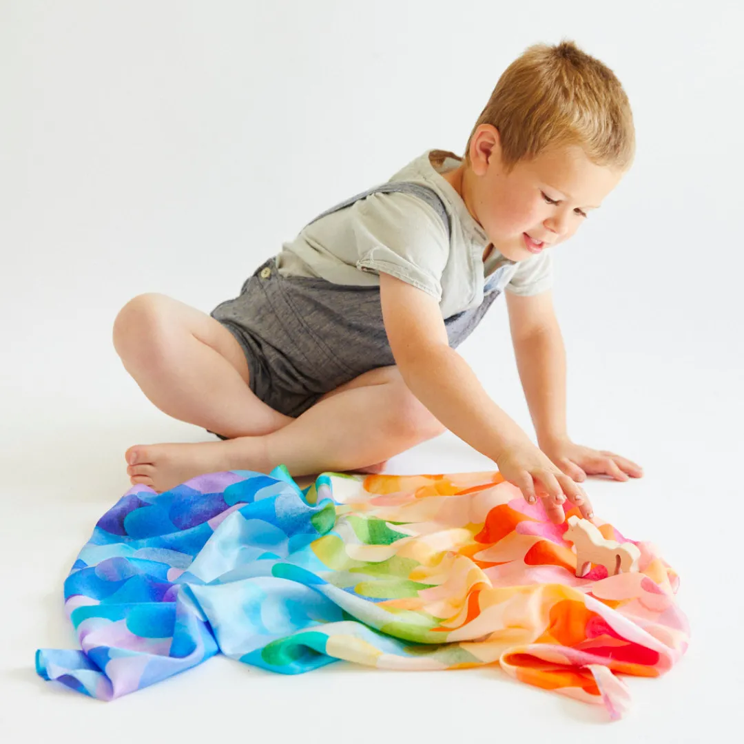 Sarah's Silks Rainbow Unicorn Playsilk Hot