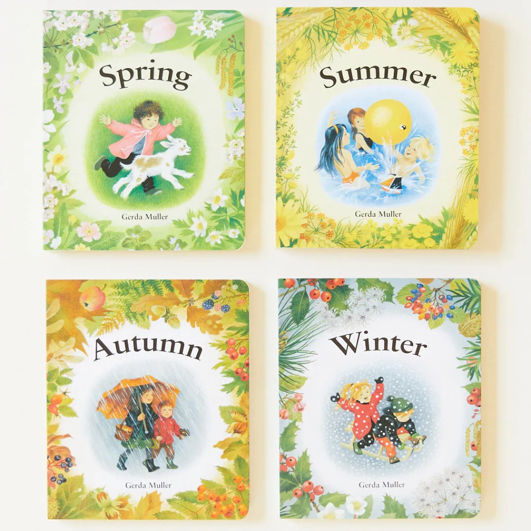 Sarah's Silks Set Of 4 Seasonal Nature Table Books By Gerda Muller Discount