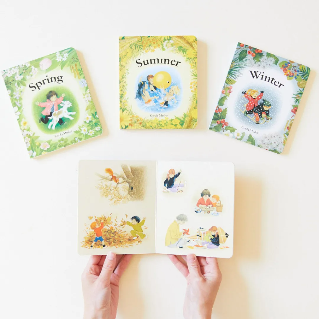 Sarah's Silks Set Of 4 Seasonal Nature Table Books By Gerda Muller Discount